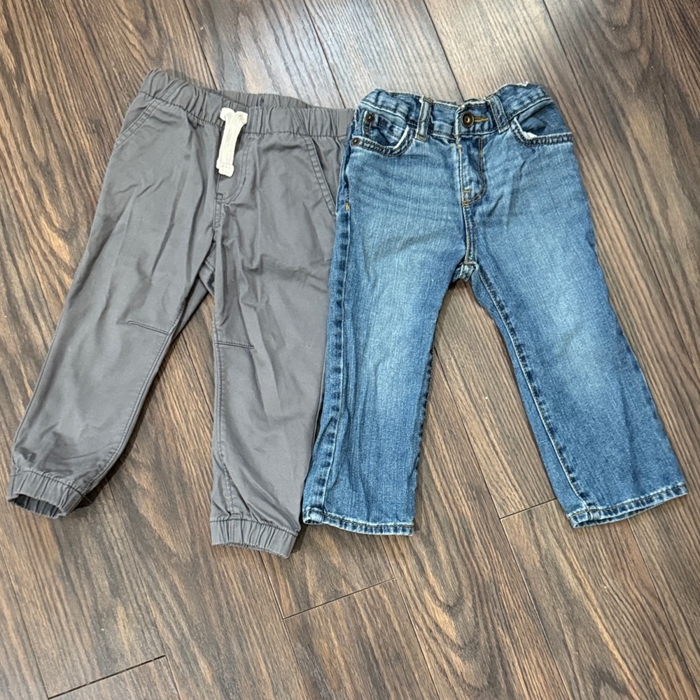 Gray and Blue Kids Bottoms